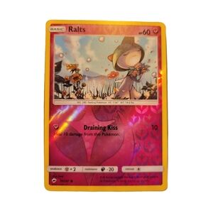 Pokemon TCG Ralts 91/147 Card, Rare Reverse Holographic Trading Card Game Holo